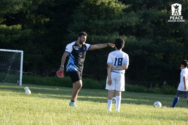 Professional soccer coaching at Peace Soccer School