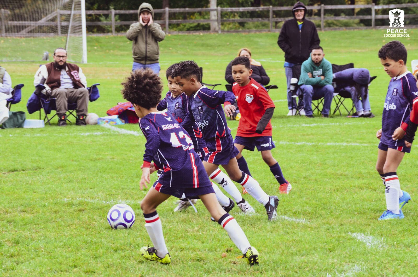 PSS 8U players in a league game