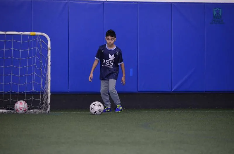 Kids soccer team photo Peace Soccer School ages 6-13